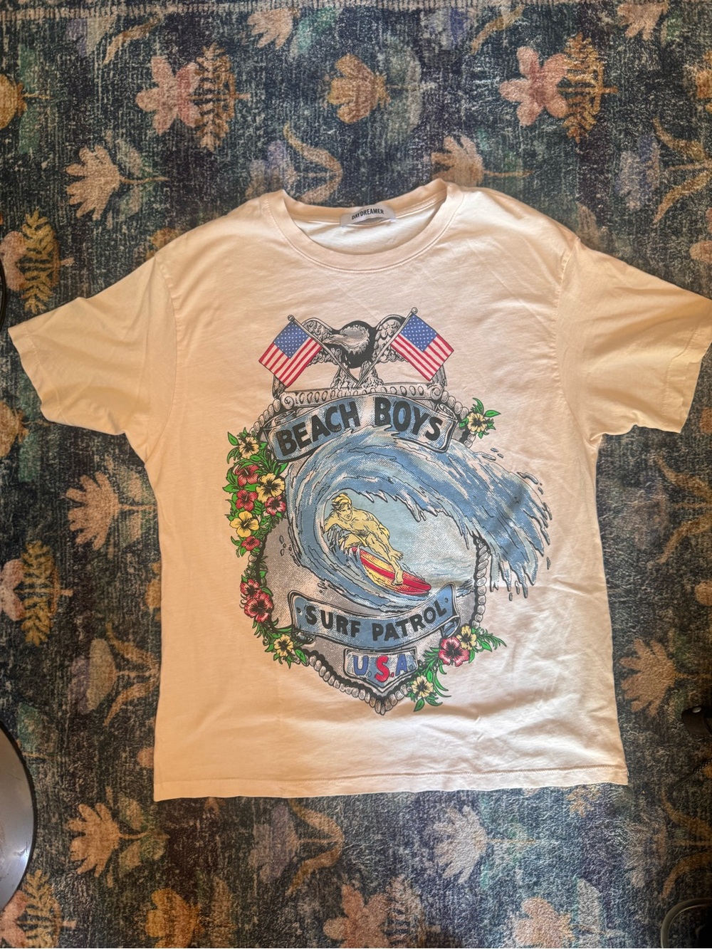 Daydreamer Beach Boys Surf Patrol Graphic Tee - White